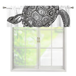 Zentangle Sea Turtle Print Window Valance
