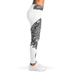 Zentangle Sea Turtle Print Women's Leggings