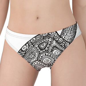 Zentangle Sea Turtle Print Women's Panties