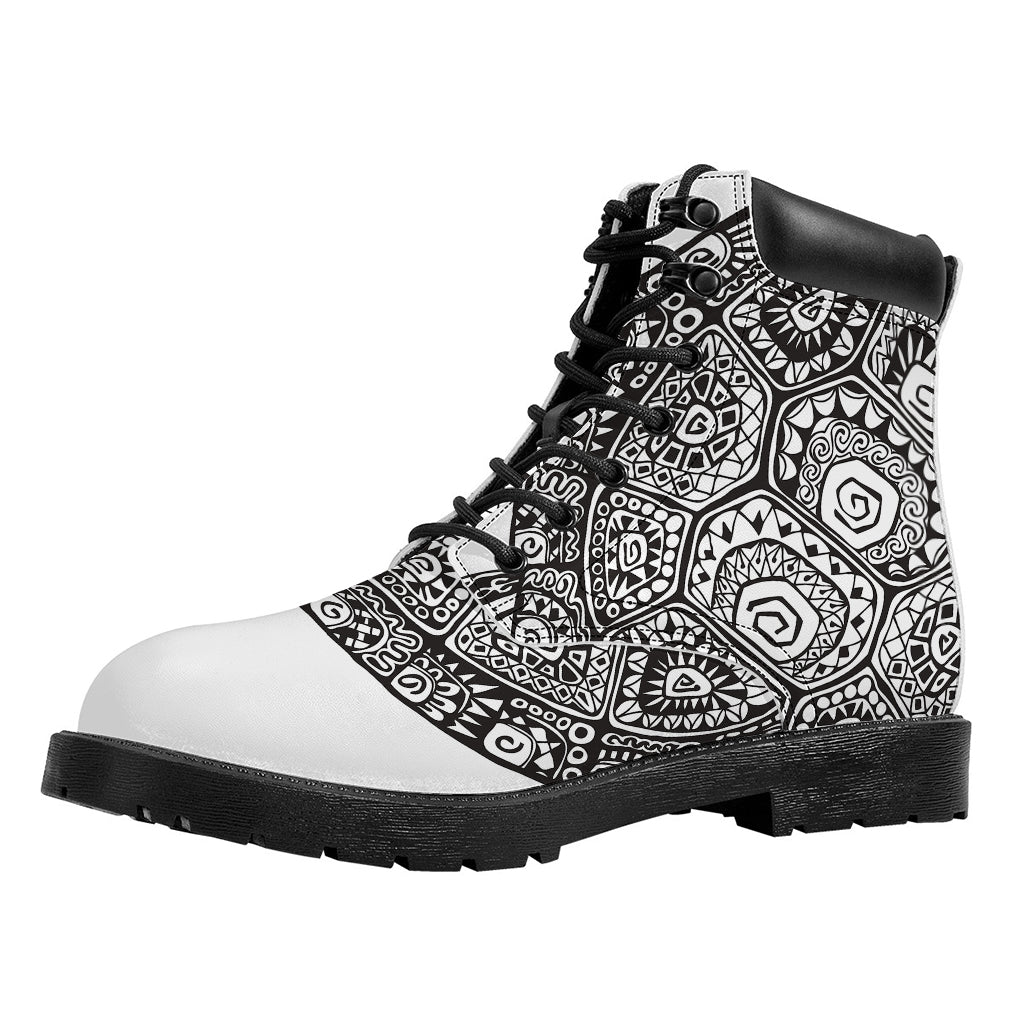 Zentangle Sea Turtle Print Work Boots
