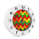 Zig Zag Reggae Pattern Print Alarm Clock
