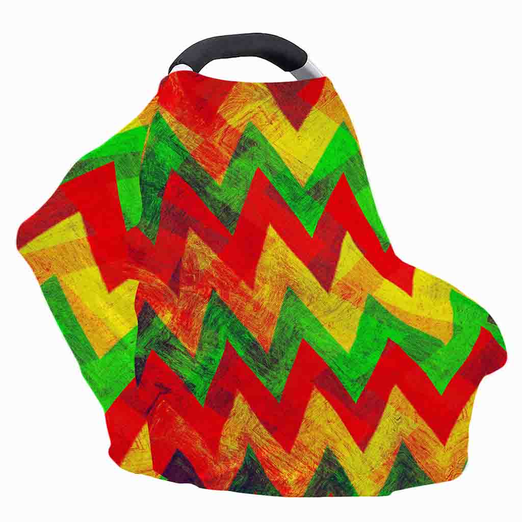 Zig Zag Reggae Pattern Print Baby Seat Cover