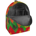Zig Zag Reggae Pattern Print Backpack