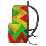 Zig Zag Reggae Pattern Print Backpack