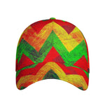 Zig Zag Reggae Pattern Print Baseball Cap