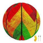 Zig Zag Reggae Pattern Print Basketball
