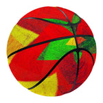 Zig Zag Reggae Pattern Print Basketball