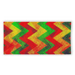 Zig Zag Reggae Pattern Print Beach Towel