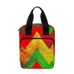 Zig Zag Reggae Pattern Print Bible Tote Bag