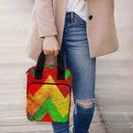 Zig Zag Reggae Pattern Print Bible Tote Bag