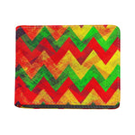Zig Zag Reggae Pattern Print Bifold Wallet