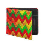 Zig Zag Reggae Pattern Print Bifold Wallet