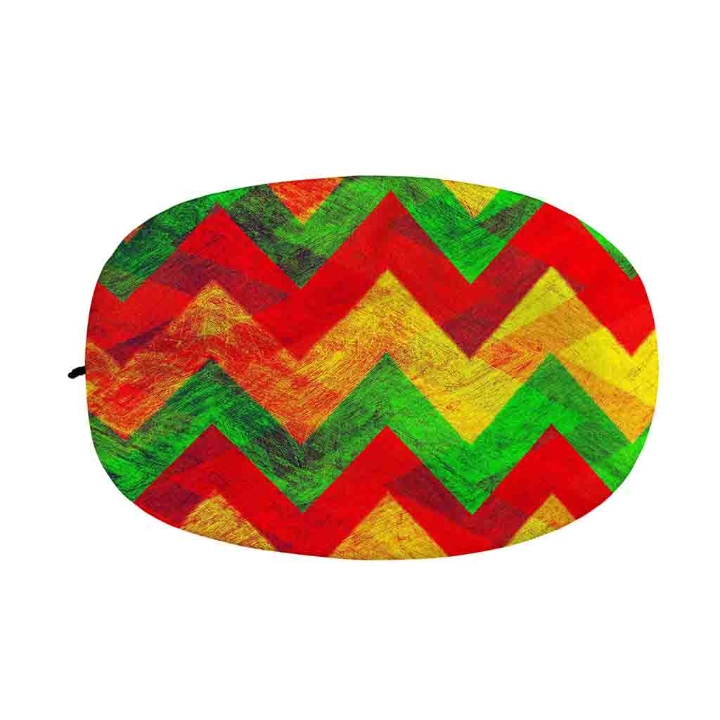 Zig Zag Reggae Pattern Print Car Side Mirror Covers