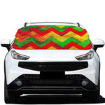 Zig Zag Reggae Pattern Print Car Windshield Snow Cover