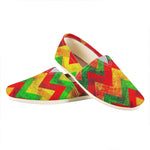 Zig Zag Reggae Pattern Print Casual Shoes