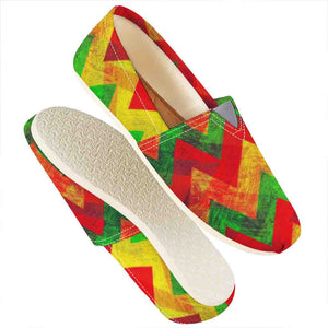 Zig Zag Reggae Pattern Print Casual Shoes