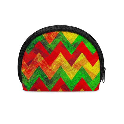 Zig Zag Reggae Pattern Print Coin Purse