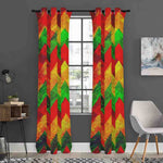Zig Zag Reggae Pattern Print Curtain