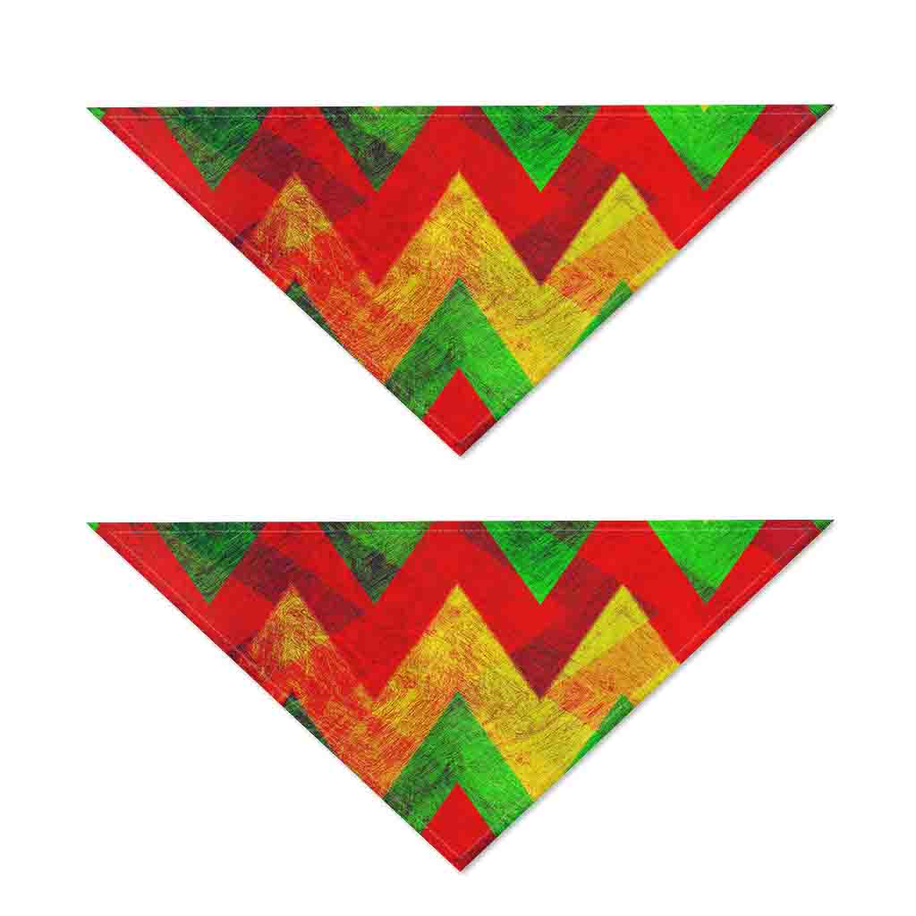 Zig Zag Reggae Pattern Print Dog Bandana