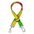 Zig Zag Reggae Pattern Print Dog Seat Belt
