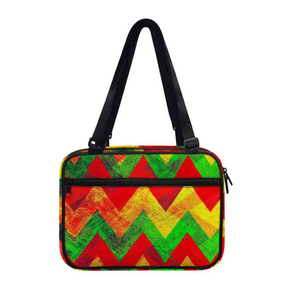 Zig Zag Reggae Pattern Print Double Strap Bible Bag