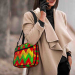 Zig Zag Reggae Pattern Print Double Strap Bible Bag