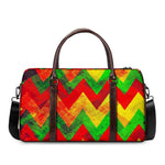 Zig Zag Reggae Pattern Print Duffle Bag