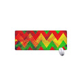 Zig Zag Reggae Pattern Print Extended Mouse Pad