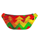 Zig Zag Reggae Pattern Print Fanny Pack