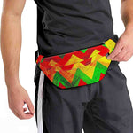 Zig Zag Reggae Pattern Print Fanny Pack