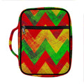 Zig Zag Reggae Pattern Print Front Pocket Bible Bag
