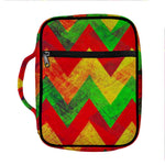 Zig Zag Reggae Pattern Print Front Pocket Bible Bag