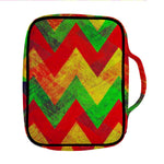 Zig Zag Reggae Pattern Print Front Pocket Bible Bag
