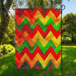 Zig Zag Reggae Pattern Print Garden Flag