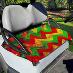 Zig Zag Reggae Pattern Print Golf Cart Seat Cover