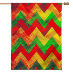 Zig Zag Reggae Pattern Print House Flag