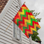 Zig Zag Reggae Pattern Print House Flag