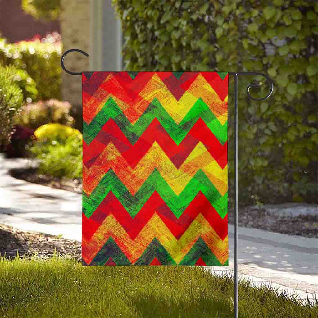 Zig Zag Reggae Pattern Print House Flag