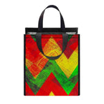 Zig Zag Reggae Pattern Print Insulated Lunch Tote