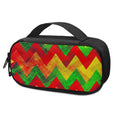 Zig Zag Reggae Pattern Print Portable Cooler Travel Case
