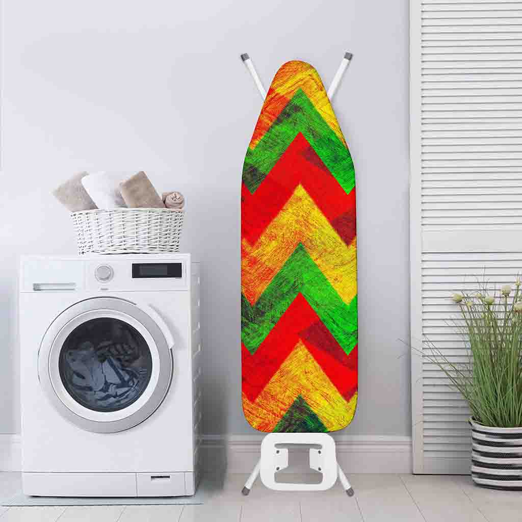 Zig Zag Reggae Pattern Print Ironing Board Cover