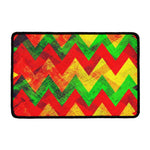 Zig Zag Reggae Pattern Print Kitchen Mat