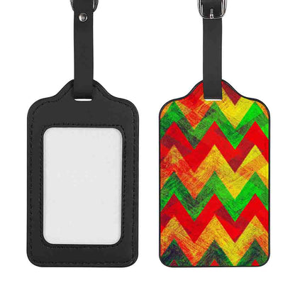 Zig Zag Reggae Pattern Print Luggage Tag