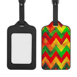 Zig Zag Reggae Pattern Print Luggage Tag