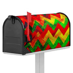 Zig Zag Reggae Pattern Print Mailbox Cover