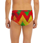 Zig Zag Reggae Pattern Print Men's Briefs