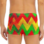 Zig Zag Reggae Pattern Print Men's Short Boxer Briefs