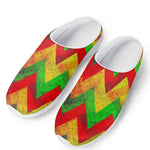 Zig Zag Reggae Pattern Print Mesh Casual Shoes