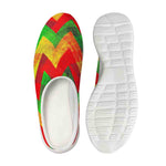Zig Zag Reggae Pattern Print Mesh Casual Shoes