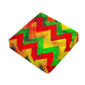 Zig Zag Reggae Pattern Print Outdoor Seat Cushion Cover